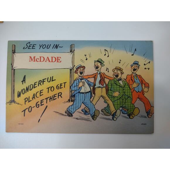 8 VTG Tichnor Texas Postcards McDade Humorous Retro Caricature Unposted - Picture 5 of 11